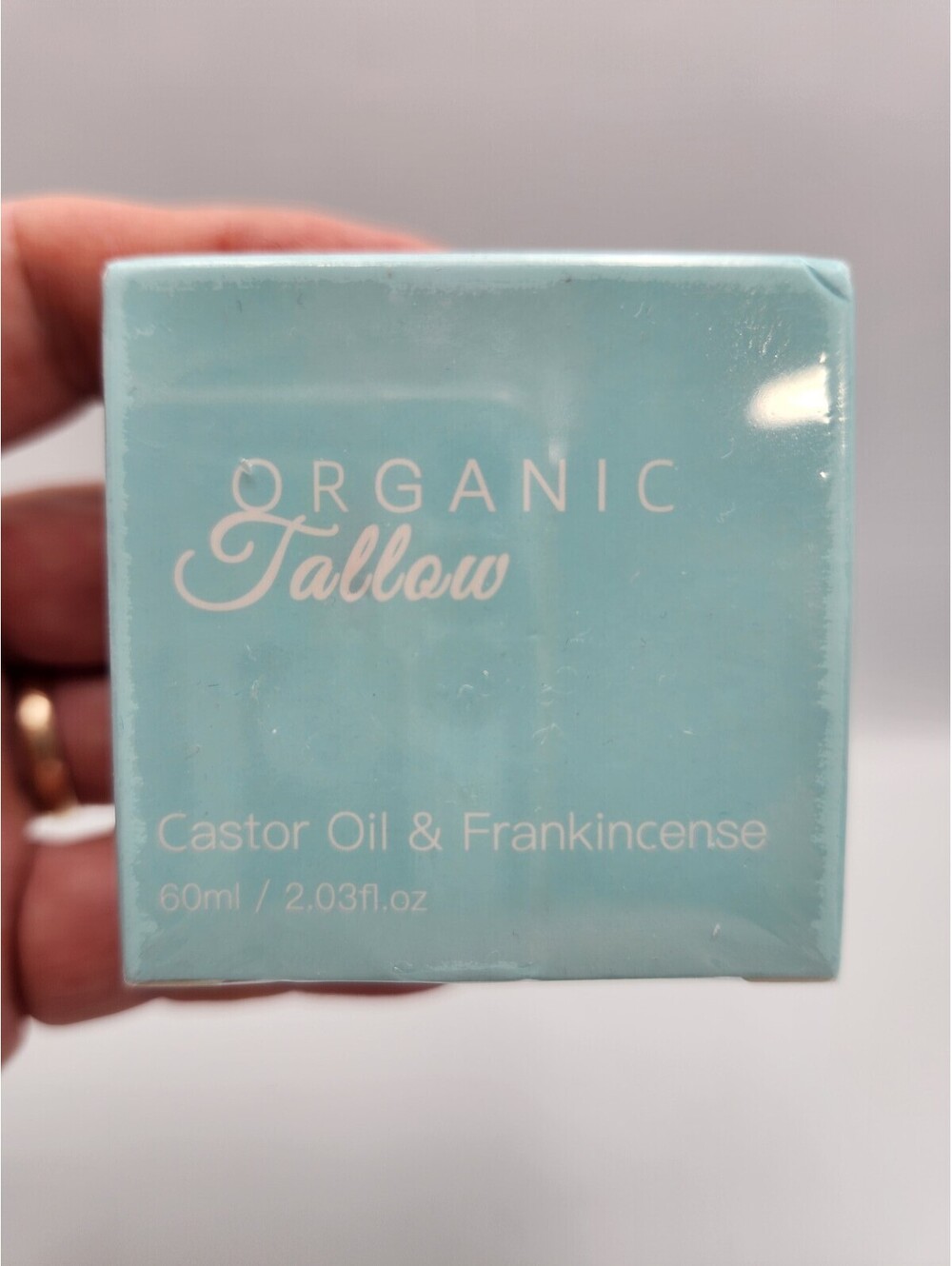 ORGANIC Tallow Castor Oil & Frankincense Moisturizer 60ml Skin Face Body CreamR1
